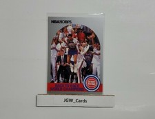 1990 NBA Hoops #342 Detroit Pistons Back To Back World Champions Rodman Thomas 