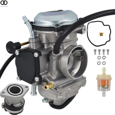 Carburador y colector de admisión para Yamaha Bear Tracker 250 YFM250 Big Bear 350 ATV Foto 1 de 4