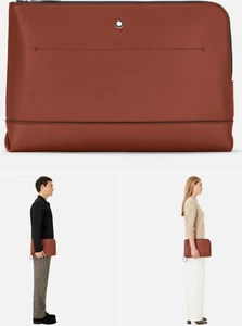 $945 MSRP - Montblanc 131241 SOFT POCHETTE - discounted for blemish - Picture 1 of 9