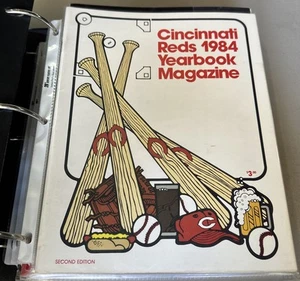 Lot Of 8 Reds Yearbooks In Binder 1984,1985, 1986, 1987, 1989, 1990, 1991, 1992. - Picture 1 of 5