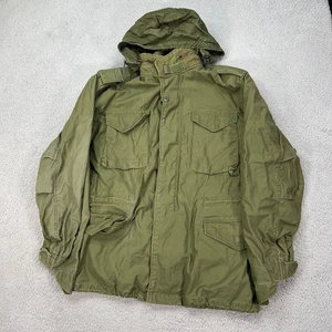 VINTAGE Military Jacket Mens Medium Alpha Industries Cold Weather Cold Field * - Picture 1 of 24