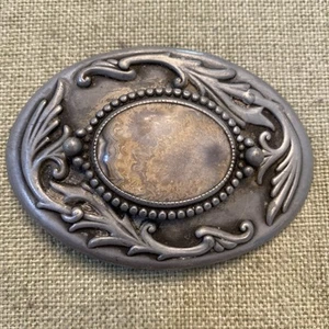 Vintage Achat Intarsien Gürtelschnalle Western silberfarben wunderschön - Bild 1 von 7