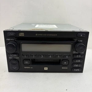 (For Parts) 99-02 Toyota Radio CD Cassette Tape Player Stereo OEM 86120-08130 - Bild 1 von 7