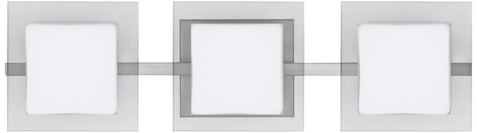 Besa Alex 22 1/2" Wide Satin Nickel 3-Light Bath Light - Image 1 of 1