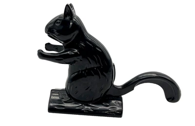 Cascanueces de ardilla de metal vintage cola de palanca negra colección antigua Foto 1 de 4