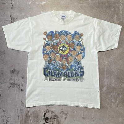 Camiseta de Colección New York Yankees Pro Player 1998 MLB Serie Mundial Caricatura Talla L Foto 1 de 4