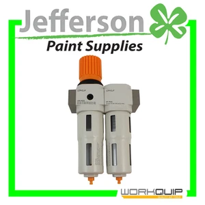 1/2 Heavy Duty Regulator & Double Filter Water Seperator For Spray Gun Air Tools - Picture 1 of 2