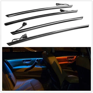 4x LED Ambient Light Interior Panel Door Atmosphere Lamp Kit For BMW F30 Black A - Picture 1 of 6