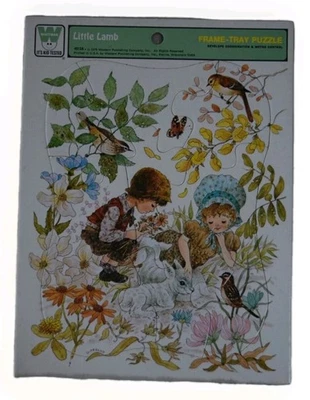 Vintage Whitman Little Lamb 9 Piece Frame-Tray Puzzle 1975 - Image 1 of 2