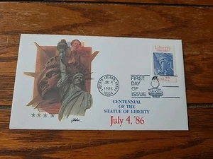 FDC COVER CENTENNIAL OF THE STATUE OF LIBERTY Juli 1986 Unmailed. - Bild 1 von 2