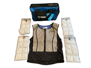 TechNiche CoolPax Phase Change Kühlweste Medium mit 4 Eisbeuteln & Tragetasche - Bild 1 von 11