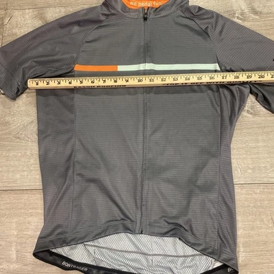 Bontrager Cycling Jersey Mens Medium Gray Full Zip Short Sleeve Road Bike Shirt - Image 1 of 3