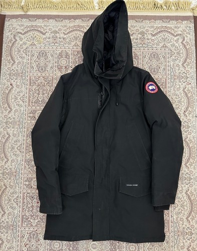 Canada Goose Jacket Langford Parka Uomo M Nero Piumino Cappuccio Oca Parka