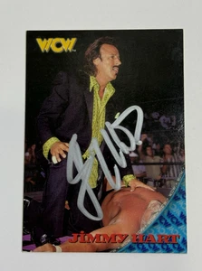 Tarjeta de lucha libre vintage Topps WCW/nWo 1998 #35 firmada por Jimmy Hart tarjeta automática - Imagen 1 de 8
