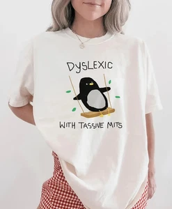 Divertida Camiseta Disléxica Con Tassive Mits Unisex Hombres Mujeres 2 - Imagen 1 de 4