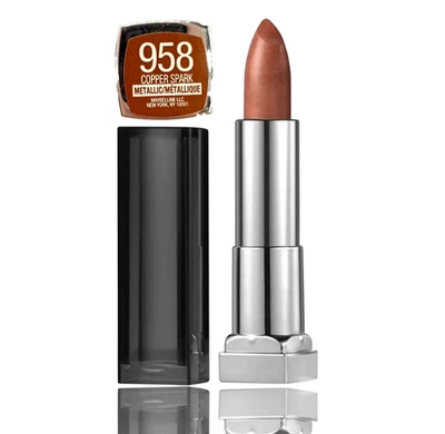 Lápiz labial Maybelline Color Sensational #958 Copper Spark 0,15 oz Foto 1 de 2