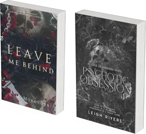 Dark & Deadly Combo (paperback) (Psychotic Obsession + Leave Me Behind) Pillow B - Foto 1 di 1