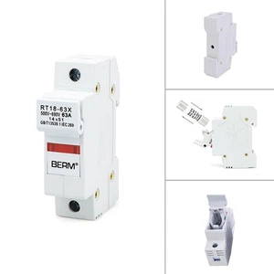 RT1863X 1P 63A Fuse Holder Base with LED Indicator High Work Efficiency - Photo 1/11