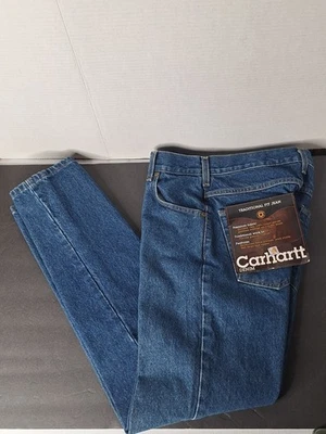 Vintage Carhartt B18 DST Traditional Fit Denim Jeans Size 28x30 - Image 1 of 4
