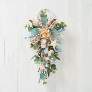 Coastal Shell Teardrop Swag mit Ring - Bild 1 von 1