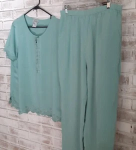 Anthony Richards Talla 16P Conjunto PJ Encaje Bordes Cadete Azul Salón Digno - Imagen 1 de 9