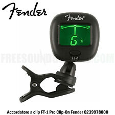 Fender FT-1 Pro Clip-On Accordatore a clip 0239978000 tuner per chitarra basso 