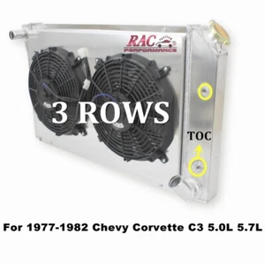 Cubierta de ventiladores eléctricos de radiador para Chevrolet Corvette C3 305 350 1977-1982 5,0 L - Imagen 1 de 10