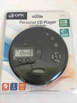 New Sealed GPX PC332B Personal FM Radio CD Player with Earbuds 60 sec skip proof - Image 1 of 4