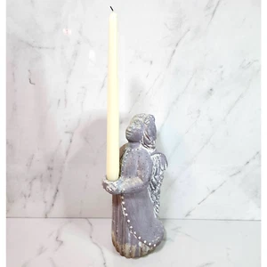 Escultura portavelas Isabel Bloom Hope Angel con alas firmada retirada 10" - Imagen 1 de 10