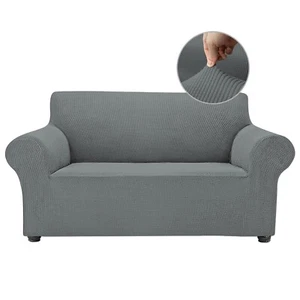 1/2/3 Seater Sofa Covers Slipcover Solid Color Anti-wrinkle Super Stretch Couch - Picture 1 of 19