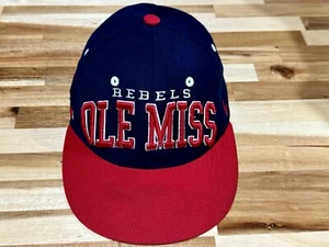 VTG Zephyr Hat Cap Snapback University of Mississippi Ole Miss Rebels NCAA Sport - Picture 1 of 9