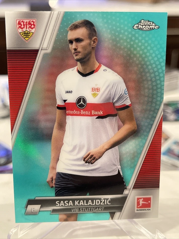 2021-22 Topps Chrome Bundesliga #88 Sasa Kalajdzic Aqua Refractor #/275 - Image 1 of 2