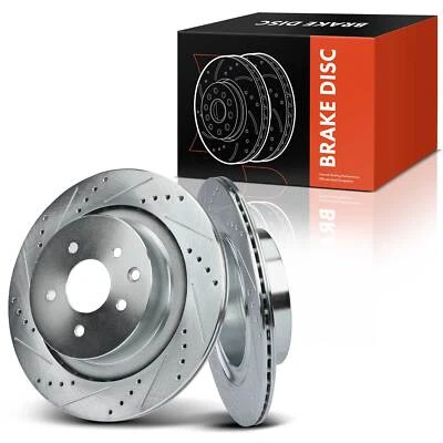 Rotores de freno traseros perforados para Infiniti G37 2008-2013 G35 2007-2008 Q60 2014-2015 Foto 1 de 4