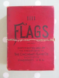 VINTAGE/ANTIK FLAGGEN KARTENSPIEL VON CINCINNATI SPIEL CO USA - KOMPLETT 54 KARTEN - Bild 1 von 10