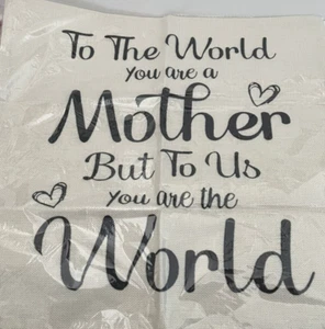 Mother's Day Gift Cotton Throw Pillow Cover Decorative Sham Sentimental Decor - Picture 1 of 4