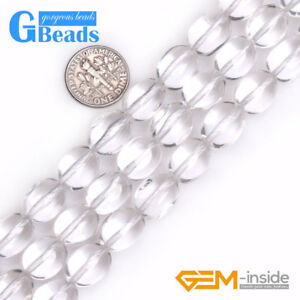 Natural White Crystal Clear Quartz Stone Freefrom Beads For Jewelry Making 15”