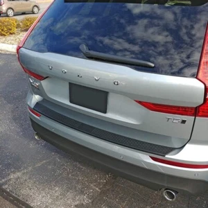 REAR BUMPER PROTECTOR SCRATCH GUARD Black Textured FOR Volvo XC60 2018-2024 - Picture 1 of 10