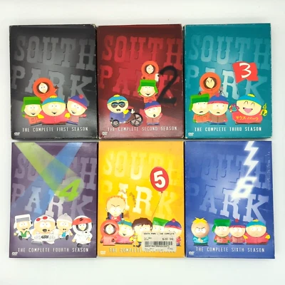 South Park DVD'S Complete Seasons 1-6, 1 2 3 4 5 6 - Image 1 of 4