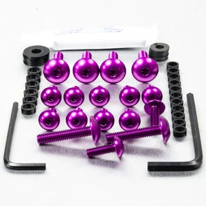 Kit de Tornillos Carenabris en Aluminio FZR250 89 Violeta - Picture 1 of 1