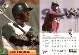 Reggie Fitzpatrick 2003 MultiAd Savannah Sand Gnats #12 Card *AutographDen*