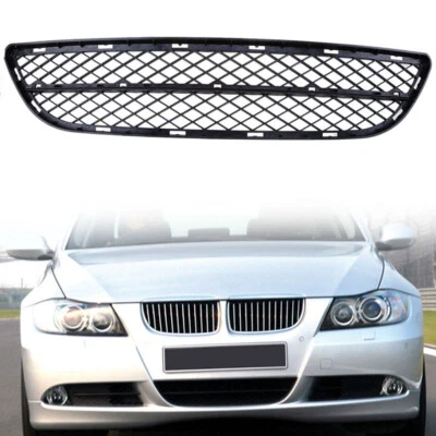 Front Center Grille Mesh Cover Fits BMW 3 Series E90/E91 Sedan/Wagon 2004-2008 - image 1 of 4