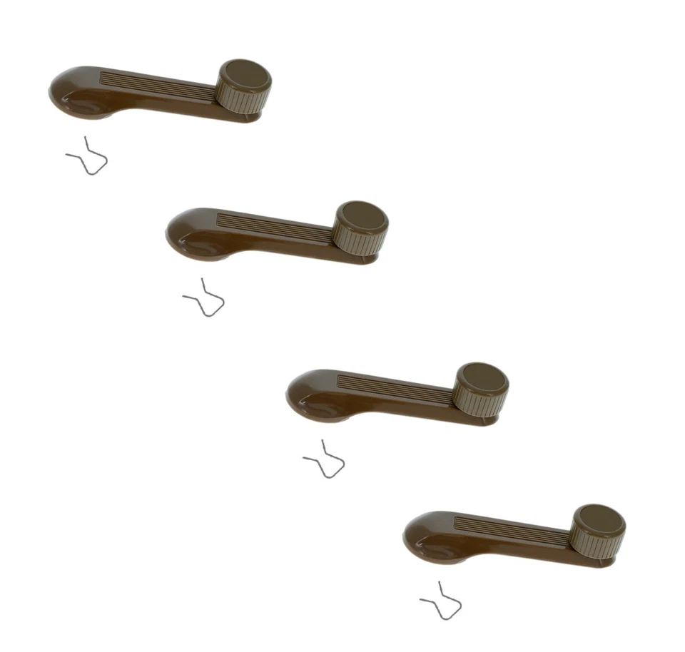 4 pcs Set of = WINDOW Winder CRANK HANDLES Brown or 1984 thru 2000 HONDA CIVIC - Image 1 of 1