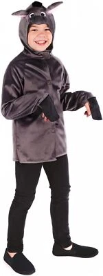 FUN SHACK Graues Esel Kostüm Kinder Jungen und Mädchen Krippenspiel Tierkostüm Karneval