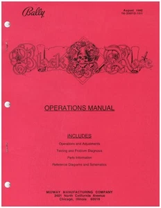 Bally BLACK ROSE Pinball Machine Manual 142 Pages BRAND NEW! - Picture 1 of 1