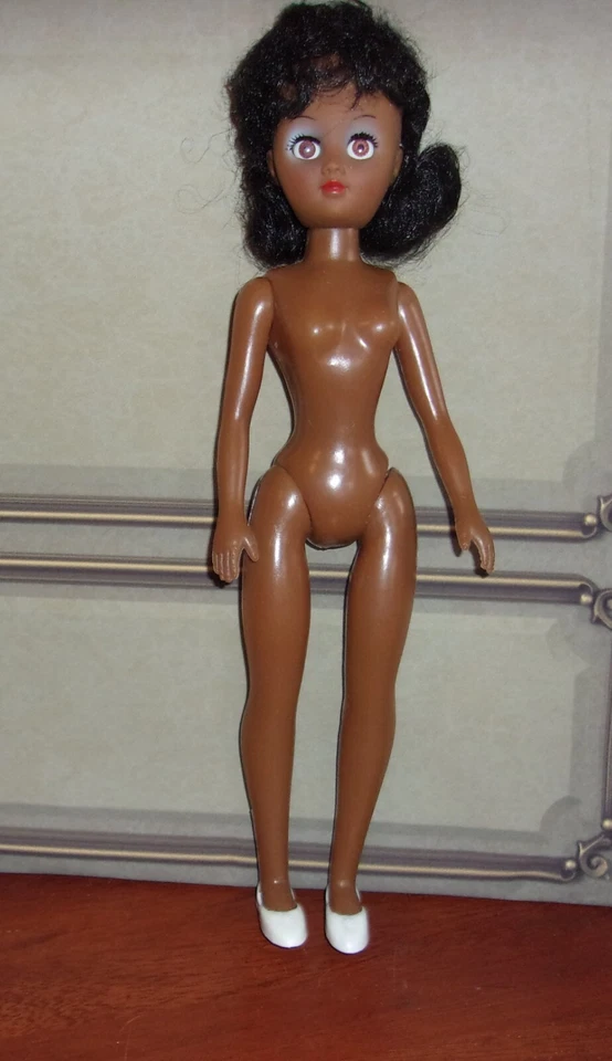 Fibre Craft Vinyl Plastic 15 inch African American Doll for crafting - Image 1 of 1
