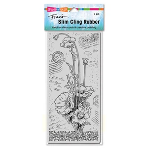 STAMPENDOUS RUBBER STAMPS CLING SLIM POPPY POST NEW cling STAMP - Picture 1 of 3