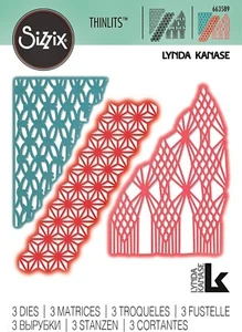 New, Retired Sizzix Thinlits Macrame Masks 3pc #663589 Retail $22.99 L. Kanase - Picture 1 of 8