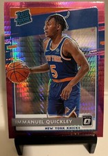 2020-21 Panini Donruss Optic Immanuel Quickley #175 Rated Rookie Pink Hyper