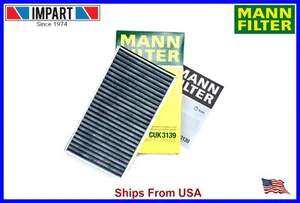 BMW Cabin Air Filter Fresh Air 64 31 9 171 858 MANN CUK3139 Charcoal Active - Picture 1 of 1