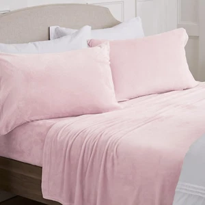 Ultra Soft Micro Fleece Sheets Set with Extra Deep Pockets | Extra Soft Velvet F - Picture 1 of 9